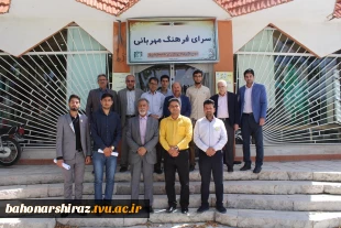 گزارش تصویری از بازدید دکتر جامعی رئیس دانشگاه فنی و حرفه ای استان فارس از سرای فرهنگ مهربانی  2