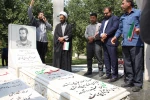 غباروبی قبور مطهر شهید سردار ولی نوری و شهید گمنام در دانشکده شهید باهنر شیراز  11