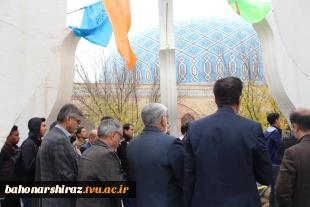 غباروبی قبور مطهر شهید سردار ولی نوری و شهید گمنام در دانشکده شهید باهنر شیراز  7