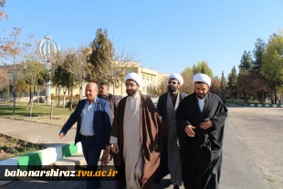 گزارش تصویری از بازدید مدیر حوزه های علمیه استان فارس از دانشکده شهید باهنر شیراز  3