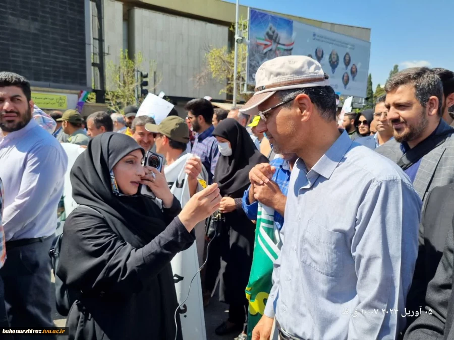 حضور پرشور خانواده دانشگاه فنی و حرفه ای استان فارس در راهپیمایی روز قدس  3